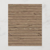 Rustieke bloemlichten Budget Huwelijksuitnodiging (Achterkant)