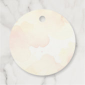 Rustieke Bloemperzik Rozen bruiloft Dank u Bedankjes Labels (Achterkant)