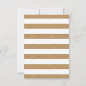 Rustieke Bloemstrikken Bruiloft RSVP (Achterkant)