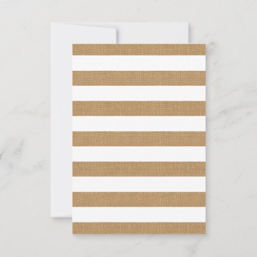 Rustieke Bloemstrikken Bruiloft RSVP Kaartje (Achterkant)