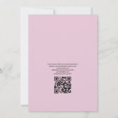 Rustieke bloemterrarium QR-code tuinbruiloft Kaart (Achterkant)