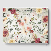 Rustieke Bloom Bloemen Herfst Elegante bruiloft Gastenboek (Achterkant)