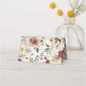 Rustieke Bloom herfst bruiloft Plaatskaartje (Achterkant)