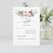 Rustieke Bloom herfst bruiloft RSVP (Staand voorkant)