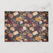 Rustieke Bloom Ontvangst Bijlagekaart Informatiekaartje (Achterkant)