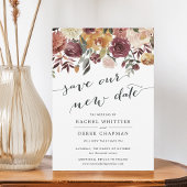 Rustieke Bloom "Save Our New Date" Bruiloft Kaart