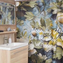 Rustieke Blooms Custom Retirement Gifts voor Haar Douchegordijn