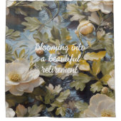 Rustieke Blooms Custom Retirement Gifts voor Haar Douchegordijn (Voorkant)
