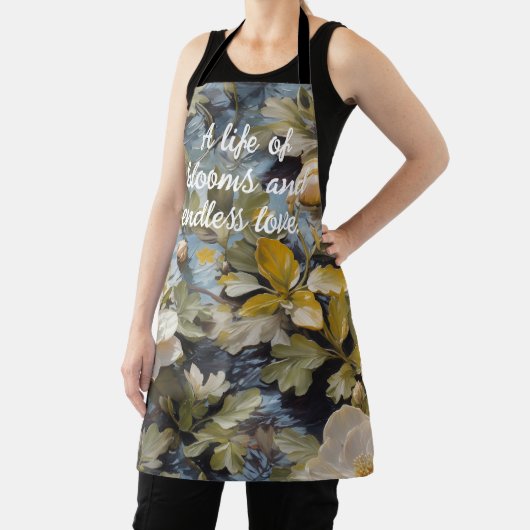 Rustieke Blooms Custom Retirement Gifts voor Haar Schort (Insitu)