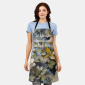 Rustieke Blooms Custom Retirement Gifts voor Haar Schort (Gedragen)