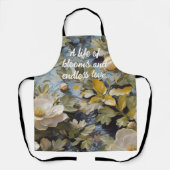 Rustieke Blooms Custom Retirement Gifts voor Haar Schort (Voorkant)