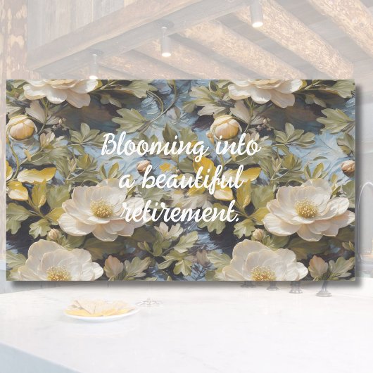 Rustieke Blooms Custom Retirement Gifts voor Haar Tafelkleed