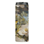 Rustieke Blooms Custom Retirement Gifts voor Haar Thermosbeker (Achterkant)