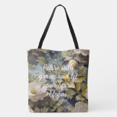 Rustieke Blooms Custom Retirement Gifts voor Haar Tote Bag (Achterkant)