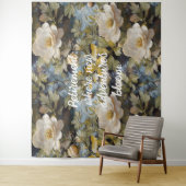 Rustieke Blooms Custom Retirement Gifts voor Haar Wandkleed (In situ)