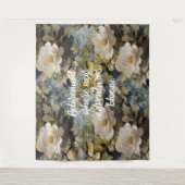 Rustieke Blooms Custom Retirement Gifts voor Haar Wandkleed (Voorkant)