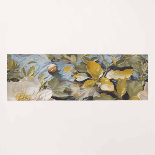Rustieke Blooms Custom Retirement Gifts voor Haar Yogamat (Achterkant (horizontaal))