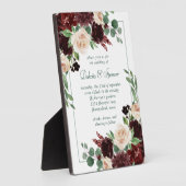 Rustieke Blooms | Terracotta en Marsala Keepsake Fotoplaat (Zijkant)
