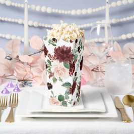 Rustieke Blooms | Terracotta en Marsala Red Floral Bedankdoosjes