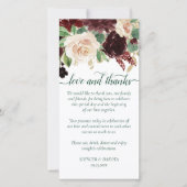 Rustieke Blooms | Terracotta en Marsala Red Foto Bedankkaart (Voorkant)