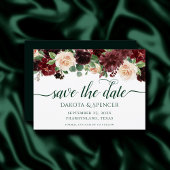 Rustieke Blooms | Terracotta en Marsala Red Garlan Save The Date