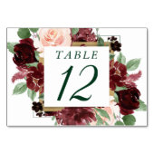 Rustieke Blooms | Terracotta en Marsala Red Wreath Kaart (Voorkant)