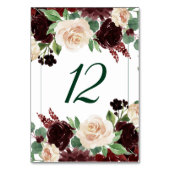 Rustieke Blooms | Terracotta en Marsala Rood Boeke Kaart (Voorkant)