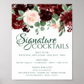 Rustieke Blooms | Terracotta Marsala Signature Dri Poster (Voorkant)