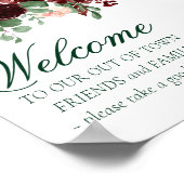 Rustieke Blooms | Terracotta Out of Town Guest Poster (Hoek)