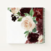 Rustieke Blooms | Terracotta Red Foto Gastenboek Notitieboek (Achterkant)