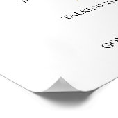 Rustieke Blooms | Terracotta Red Social Distancing Poster (Hoek)