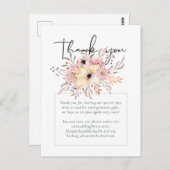 Rustieke Blozende Roze Bloemige Salie Trouwfeest Briefkaart