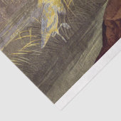 Rustieke  Blue Heron Gold Floral Decoupage Tissuepapier (Detail)