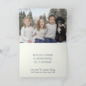 Rustieke Blue Mountain Pines Vrolijke kerstfoto Feestdagen Kaart (Binnen)