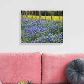 Rustieke Bluebonnets Canvas Afdruk (Insitu (Woonkamer))