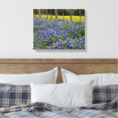 Rustieke Bluebonnets Canvas Afdruk (Insitu (Slaapkamer))