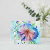 Rustieke Blumenwiese Bloemen Aangepaste Naam Gift Briefkaart (Staand voorkant)