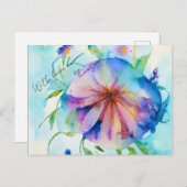 Rustieke Blumenwiese Bloemen Aangepaste Naam Gift Briefkaart (Voorkant / Achterkant)