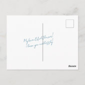 Rustieke Blumenwiese Bloemen Aangepaste Naam Gift Briefkaart (Achterkant)