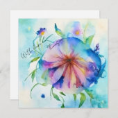 Rustieke Blumenwiese Bloemen Aangepaste Naam Gift  Feestdagenkaart (Voorkant / Achterkant)