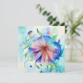 Rustieke Blumenwiese Bloemen Aangepaste Naam Gift  Feestdagenkaart (Staand voorkant)