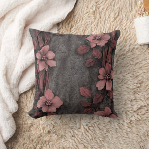 Rustieke Blush Bloem Linen Patroon (8) Kussen
