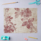 Rustieke Blush Bloem Motief Linnen (1) Tissuepapier (Craft)