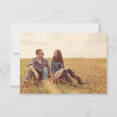 Rustieke Blush Bloemen Huwelijk Save The Date Kaar Kaart (Achterkant)