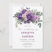 Rustieke Blush Botanische Bloemen Geometrische bru Kaart (Voorkant)