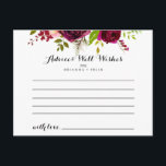 Rustieke Blush Bourgondië Floral bruiloft advies K Briefkaart<br><div class="desc">Deze rustieke blush bordeaux bloemenbruiloft advies kaart is perfect voor een moderne bruiloft. Het ontwerp is voorzien van roze, blush, rood, bordeaux en bordo waterverf met groen gebladerte. Deze kaarten zijn ideaal voor een bruiloft, vrijgezellenfeest, baby shower, afstudeerfeest & meer. Personaliseer de kaarten met de namen van de bruid en...</div>
