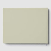 Rustieke Blush Groene Bloemstuk Bruidsdouche Gastenboek (Achterkant)
