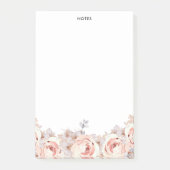 Rustieke Blush Waterverf Bloeit Bloemen Bloemen Post-it® Notes (Voorkant)