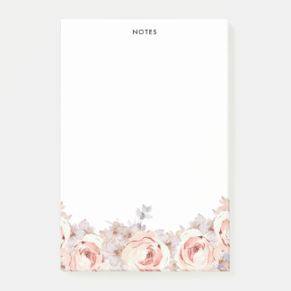 Rustieke Blush Waterverf Bloeit Bloemen Bloemen Post-it® Notes