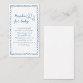 Rustieke Boeken Voor Baby Bun In Het Oven Baby sho Informatiekaartje (Voorkant / Achterkant)